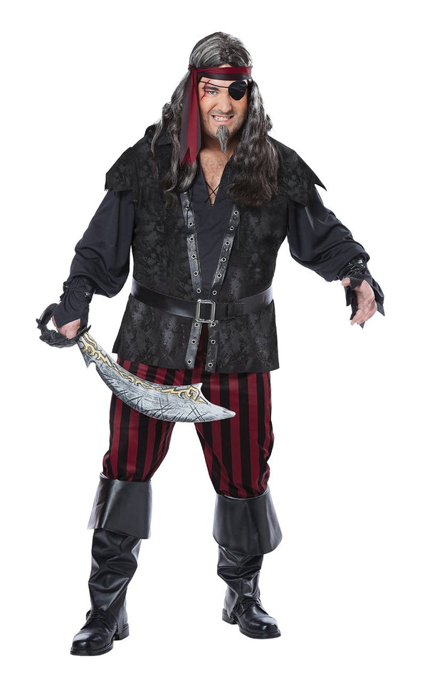 Ruthless Rogue Plus Size Pirate Costume - Simply Fancy Dress