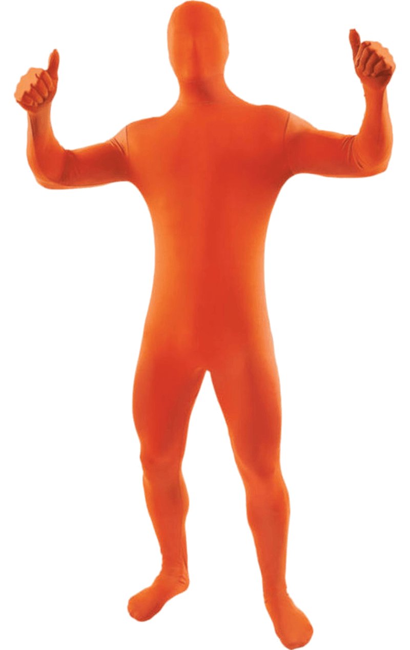 Second Skin Suit ORANGE - Simply Fancy Dress