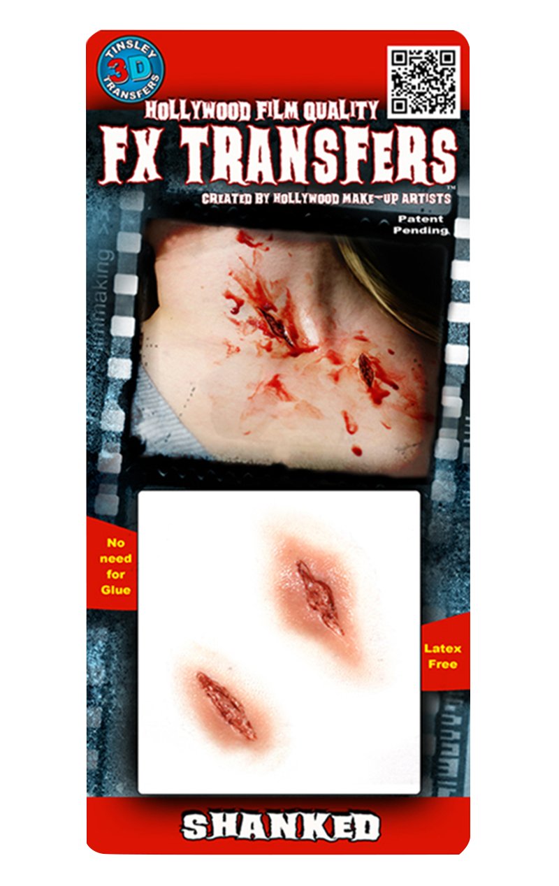 Shanked 3D FX Transfers Accessory - Simply Fancy Dress
