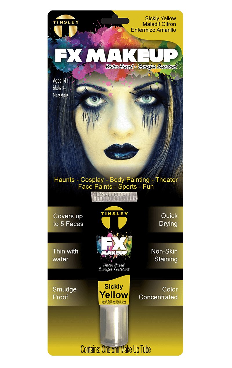 Sickly Yellow FX Face Paint - Simply Fancy Dress