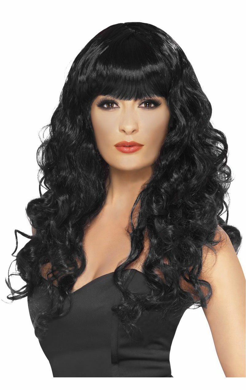 Siren Black Wig - Simply Fancy Dress