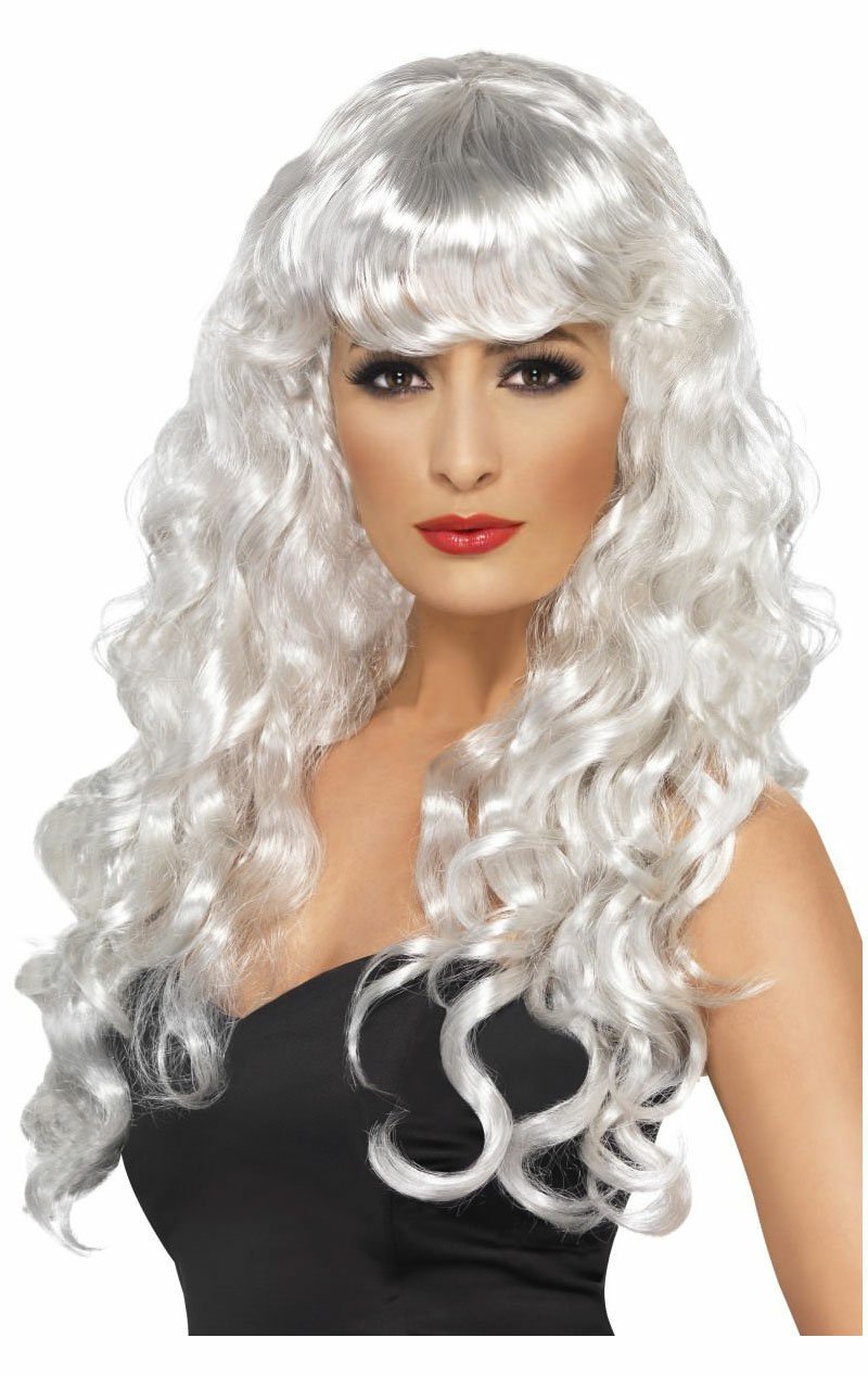 Siren Wig WHITE - Simply Fancy Dress