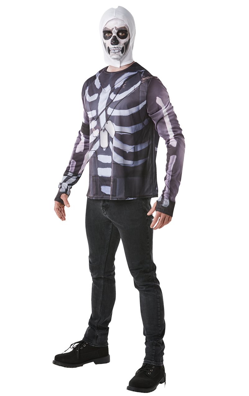 Skull Trooper Top and Snood Costume - Simply Fancy Dress