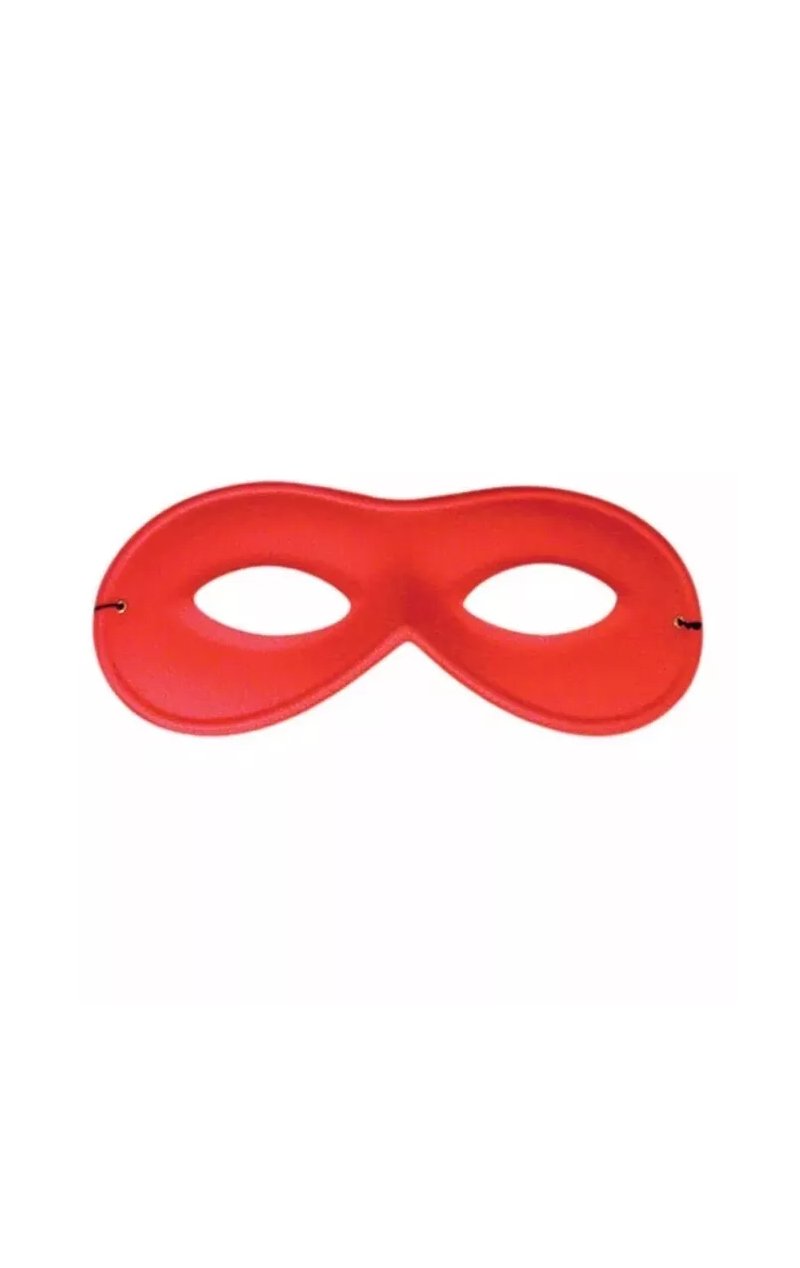Small Red Domino Mask - Simply Fancy Dress