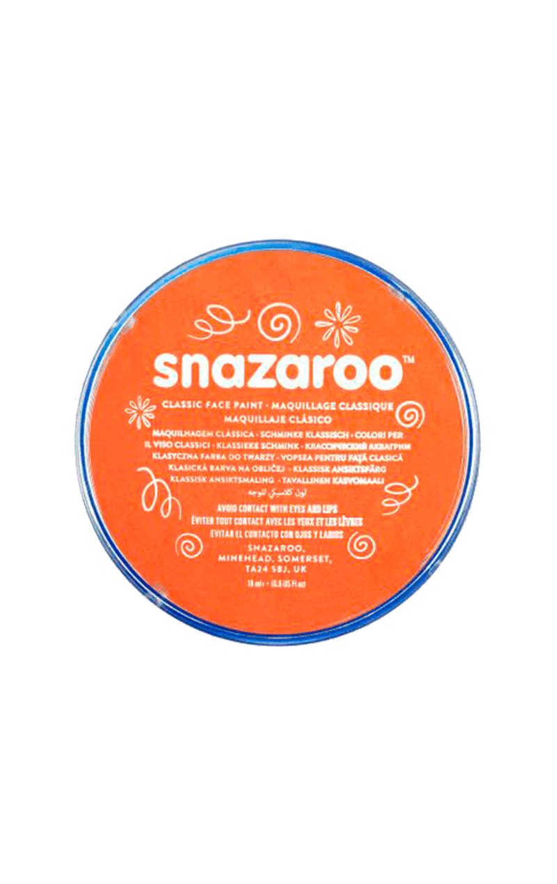 Snazaroo Bright Orange Face Paint - Simply Fancy Dress