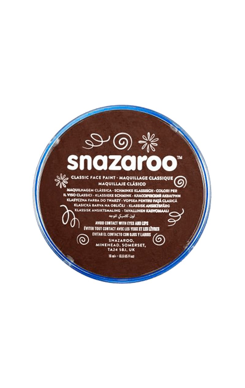 Snazaroo Dark Brown Face Paint - Simply Fancy Dress