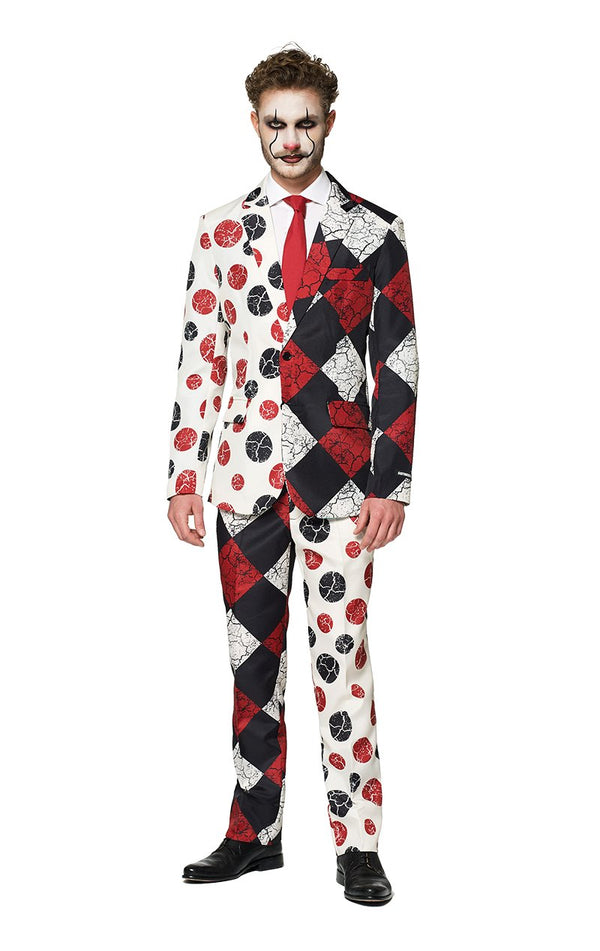 SuitMeister Mens Vintage Clown Halloween Costume - Simply Fancy Dress
