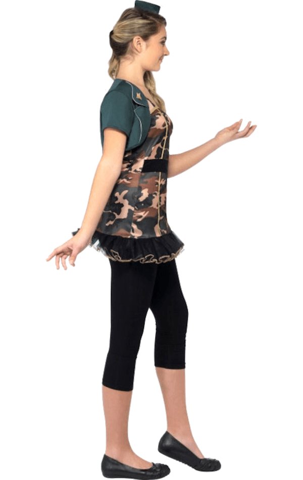 Teen Army Girl Costume - Simply Fancy Dress