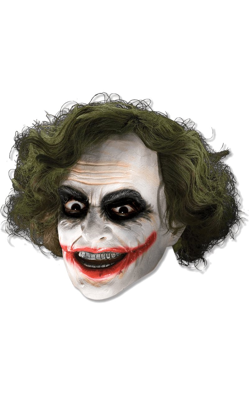 The Joker Vinyl Mask with Hair - Simply Fancy Dress