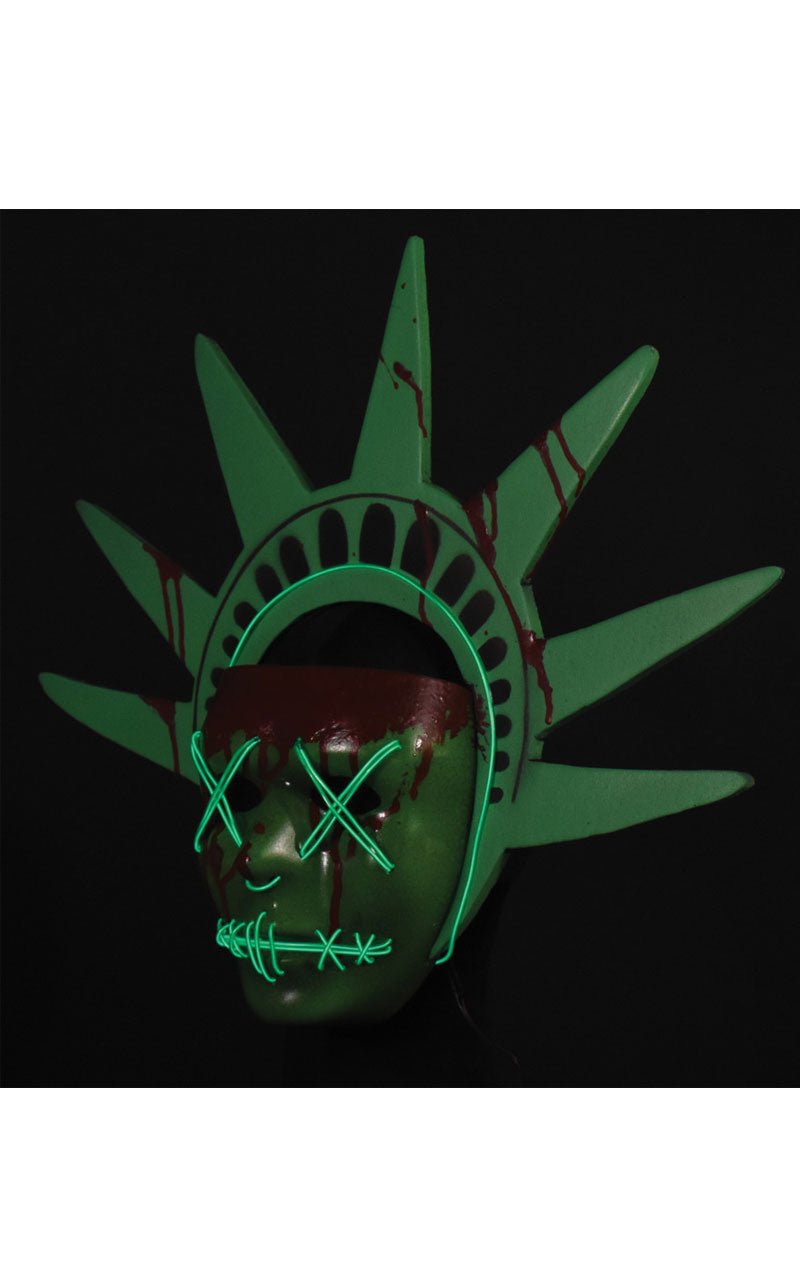 The Purge Light Up Liberty Mask - Simply Fancy Dress