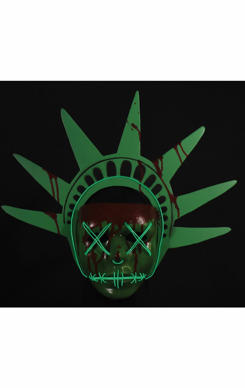 The Purge Light Up Liberty Mask - Simply Fancy Dress