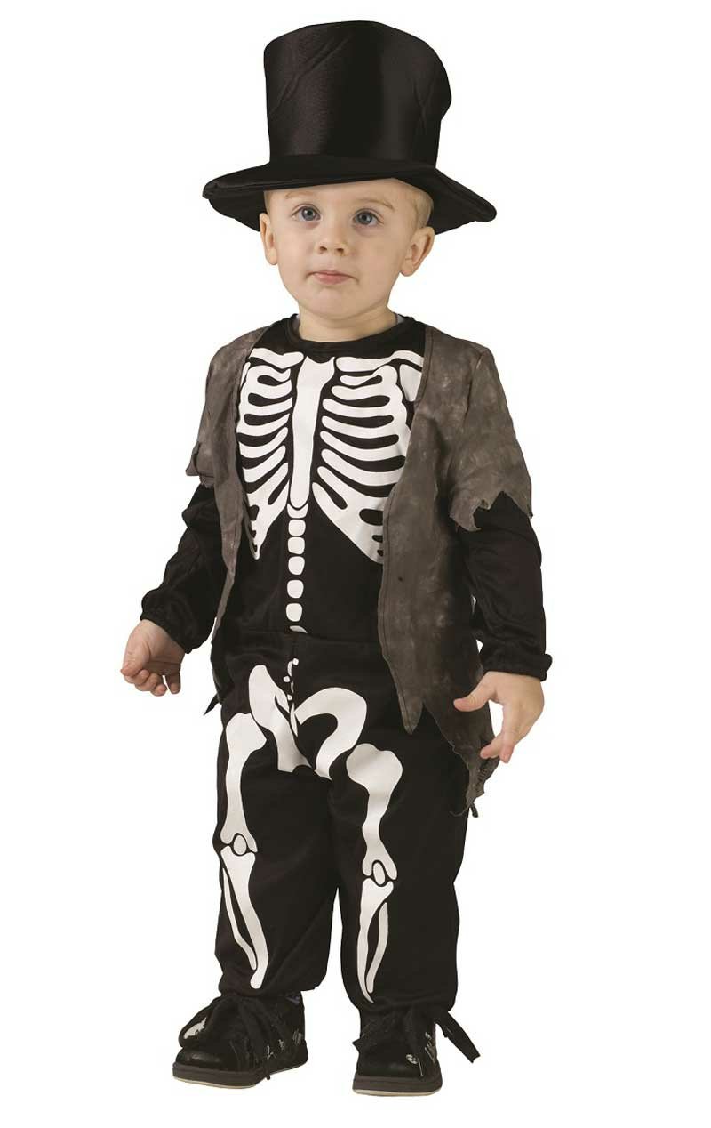 Toddler Happy Skeleton Halloween Costume - Simply Fancy Dress