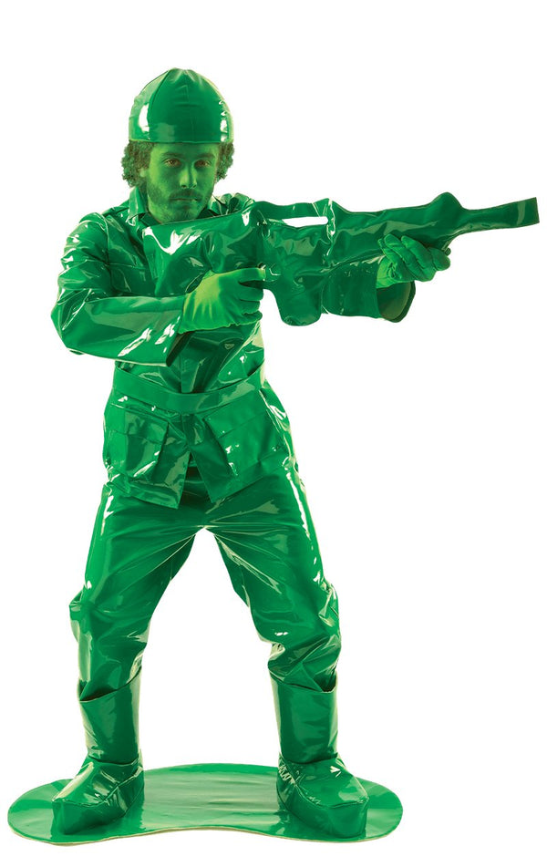 Toy Green Army Man Costume (And Gun) - Simply Fancy Dress