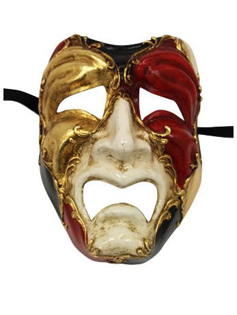 Tragedy Masquerade Mask - Simply Fancy Dress