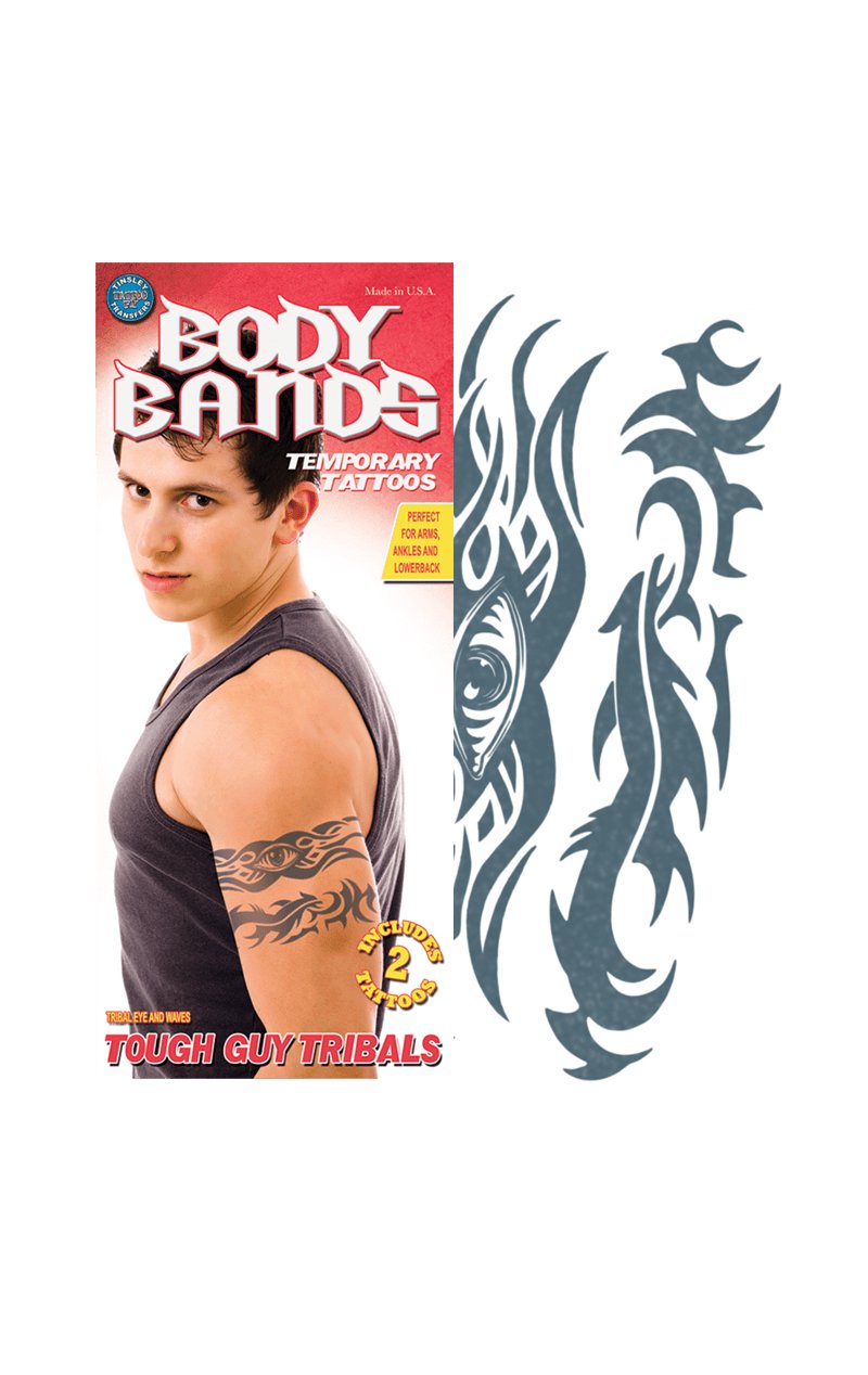 Tribal Eye Body Band Temp Tattoo - Simply Fancy Dress