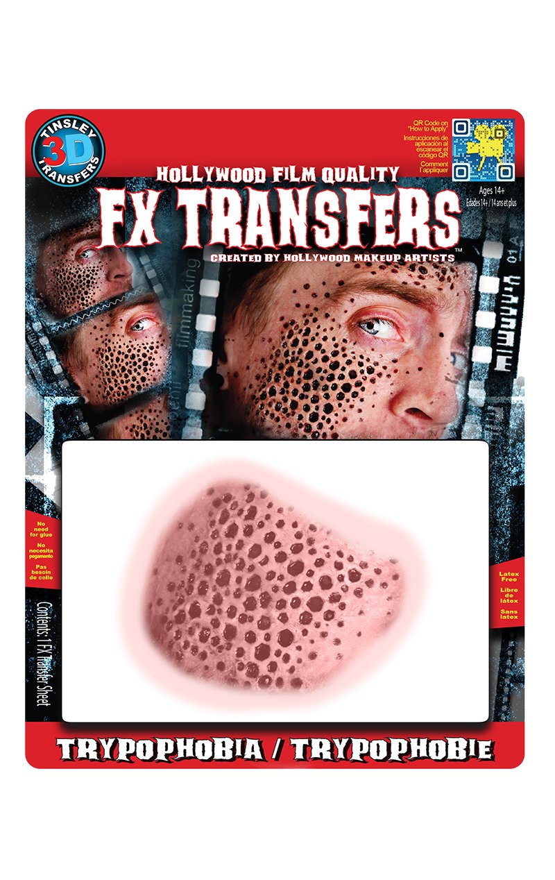 Trypophobia 3D FX Transfers Medium - Simply Fancy Dress