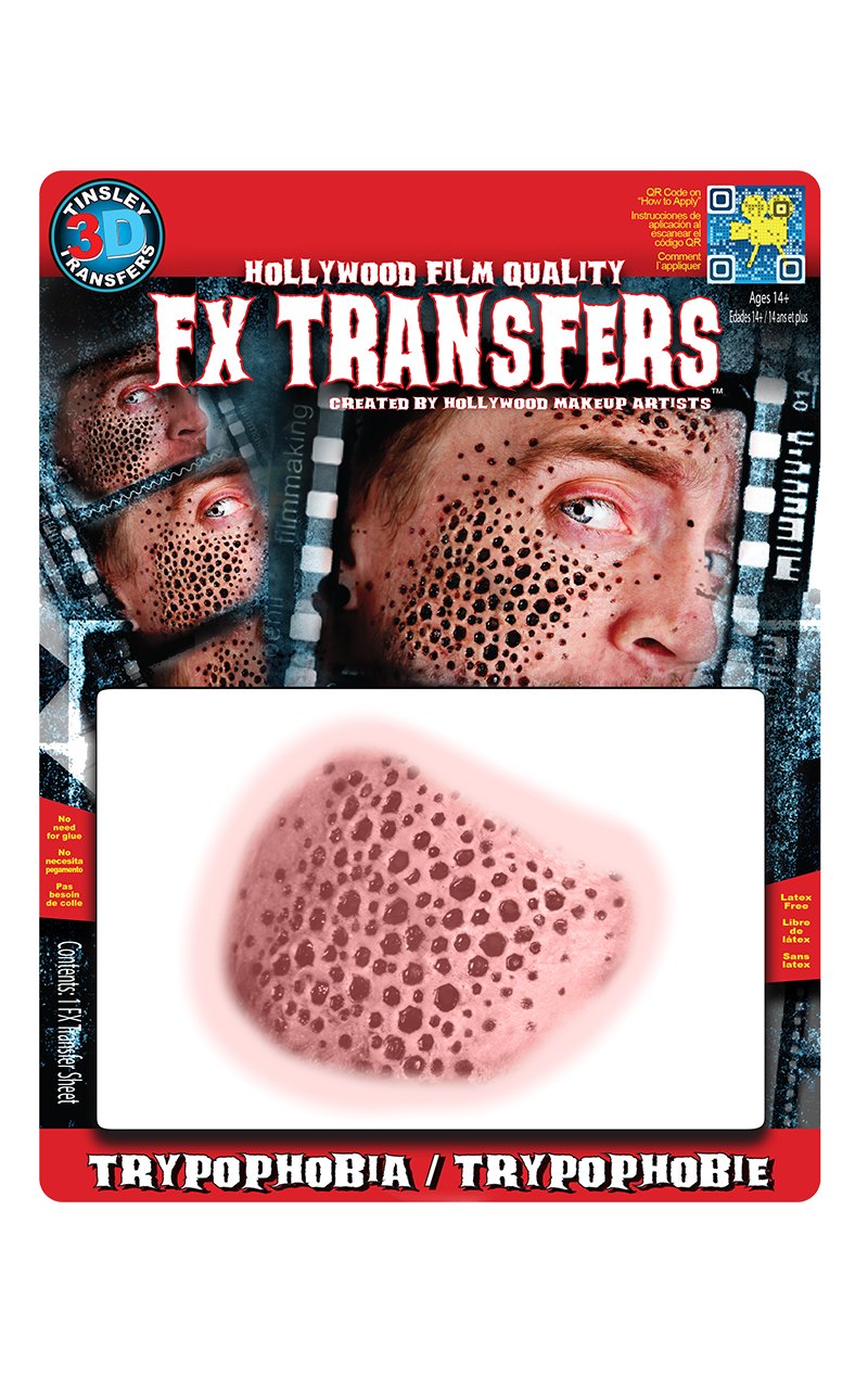 Trypophobia 3D FX Transfers Medium - Simply Fancy Dress