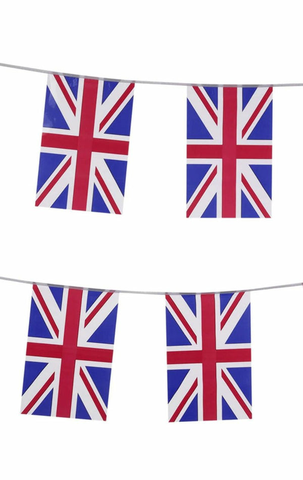 Union Jack Square Bunting Decoration - Simply Fancy Dress