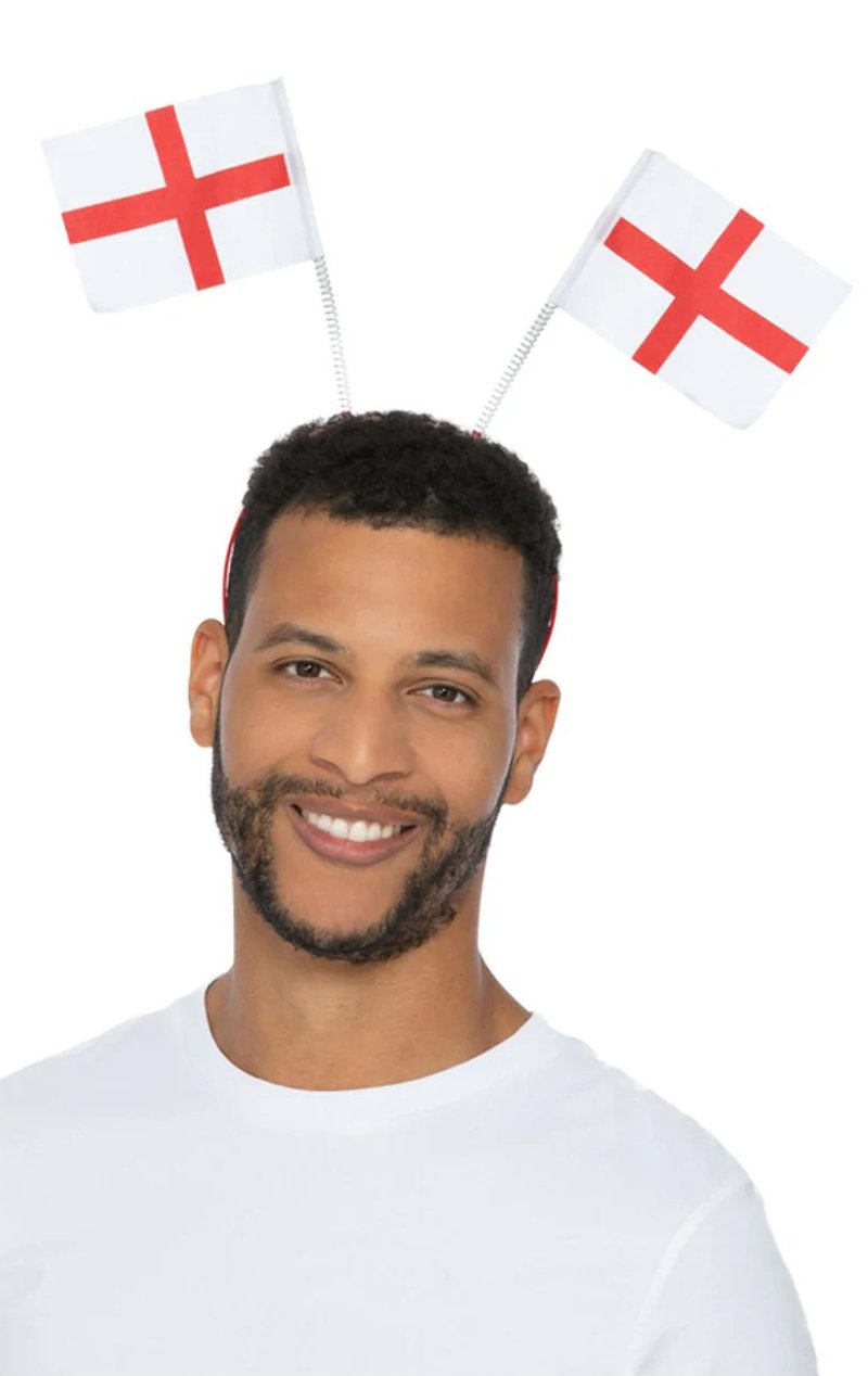 Unisex England Flag Bopper Head Band - Simply Fancy Dress