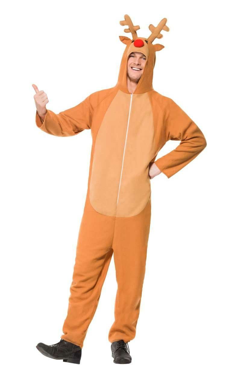 Unisex Reindeer Onesie Costume - Simply Fancy Dress