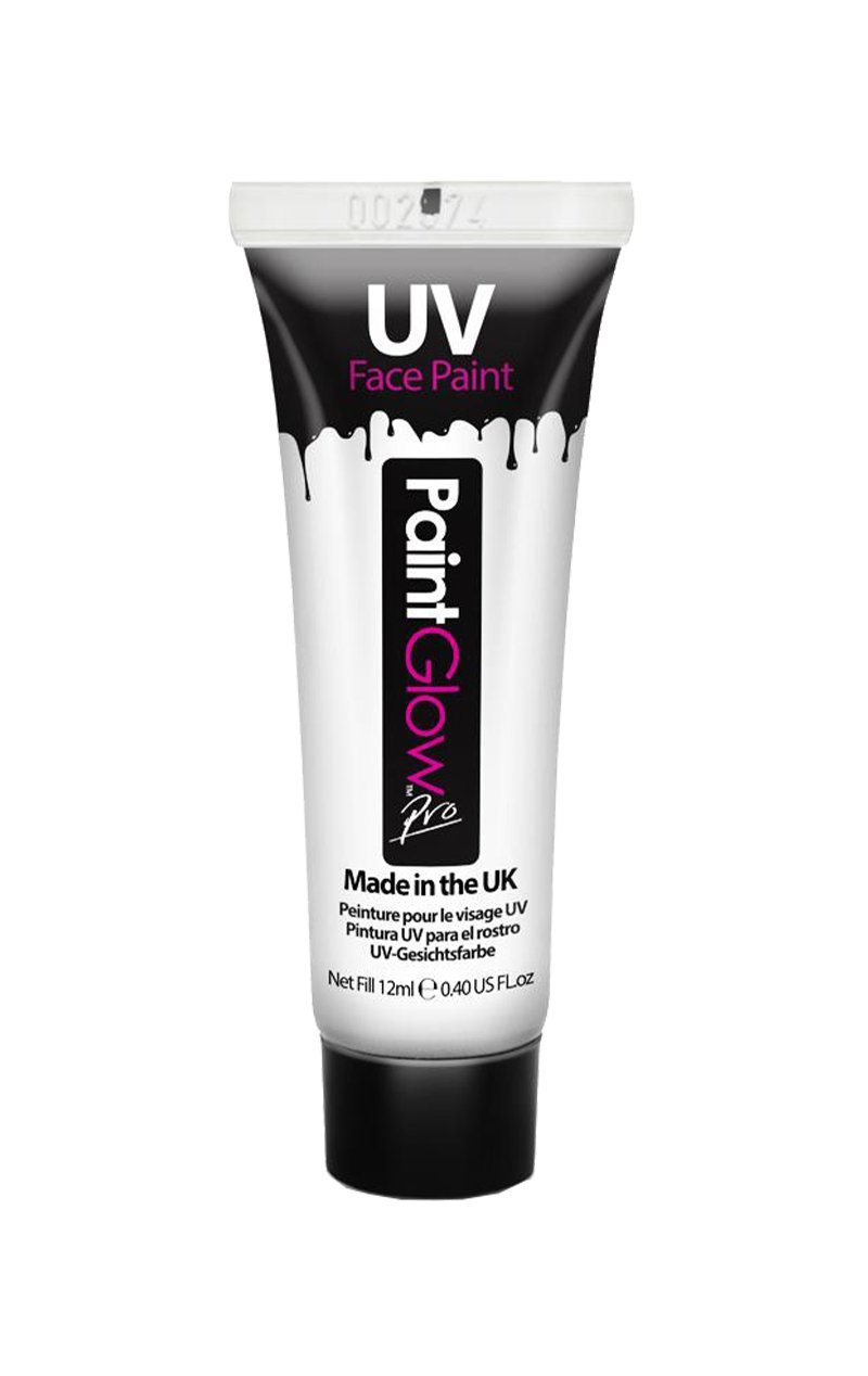 UV Face And Body Paint White - Simply Fancy Dress