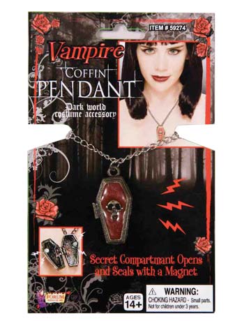 Vampire Coffin Pendant - Simply Fancy Dress