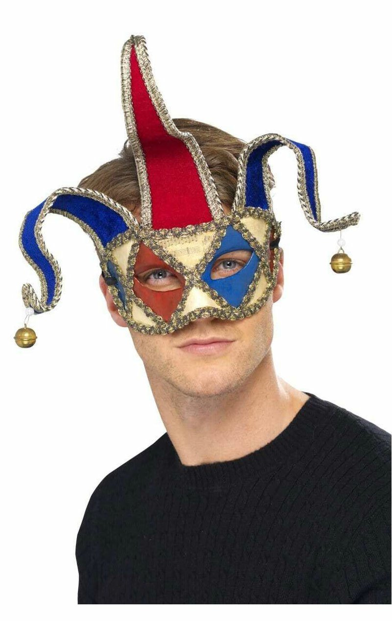 Venetian Musical Jester Eyemask - Simply Fancy Dress