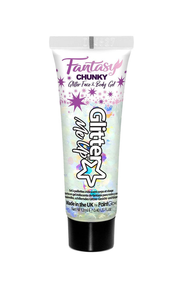 White Face And Body Glitter Gel - Simply Fancy Dress