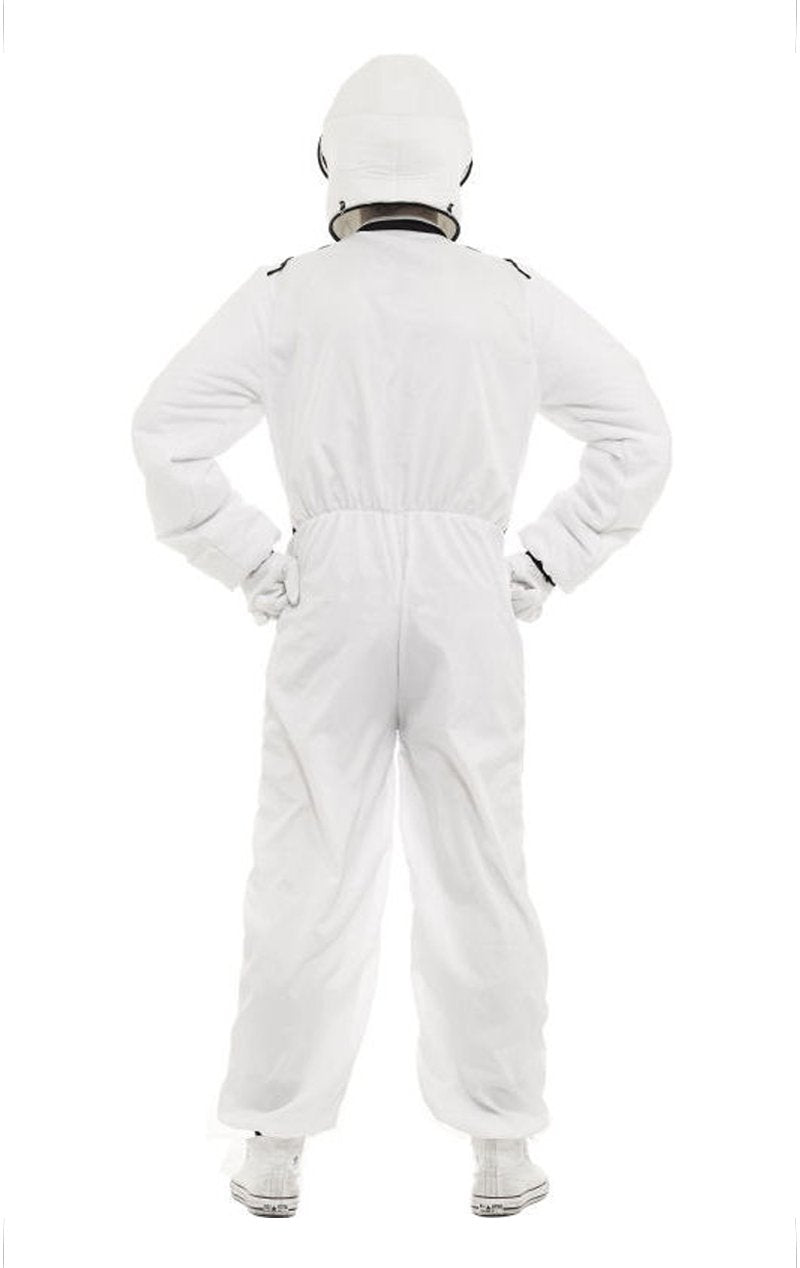 White Race Suit and Helmet - Simply Fancy Dress