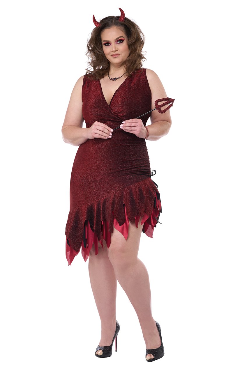 Women Red-Hot & Sizzling Plus Size Costume - Simply Fancy Dress