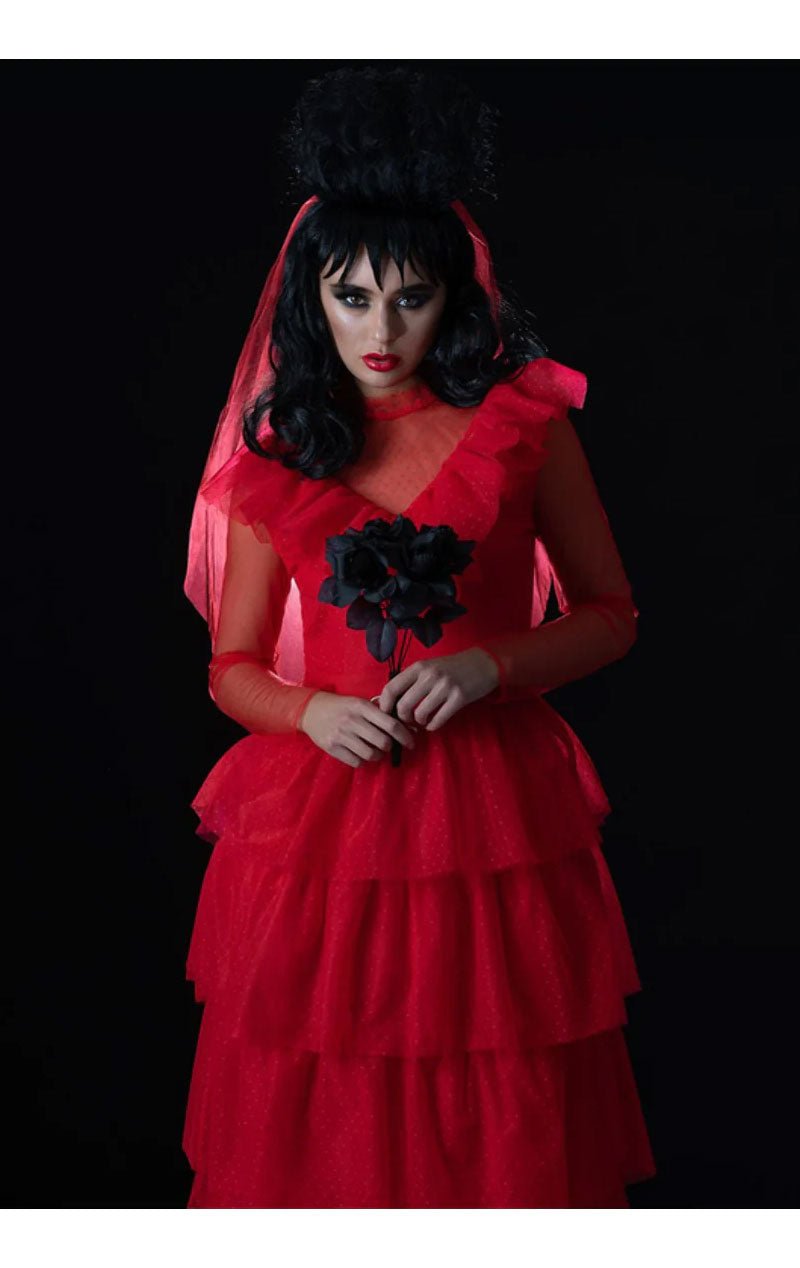 Womens Beetlejuice Lydia Bridge Halloween Costume - Simply Fancy Dress