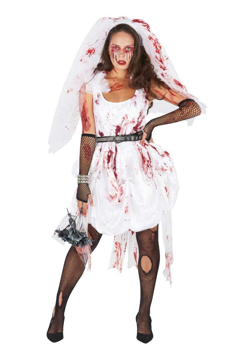 Womens Bloody Bride Halloween Costume - Simply Fancy Dress