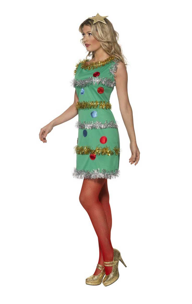 Womens Christmas Tree Dress Costume - Simply Fancy Dress