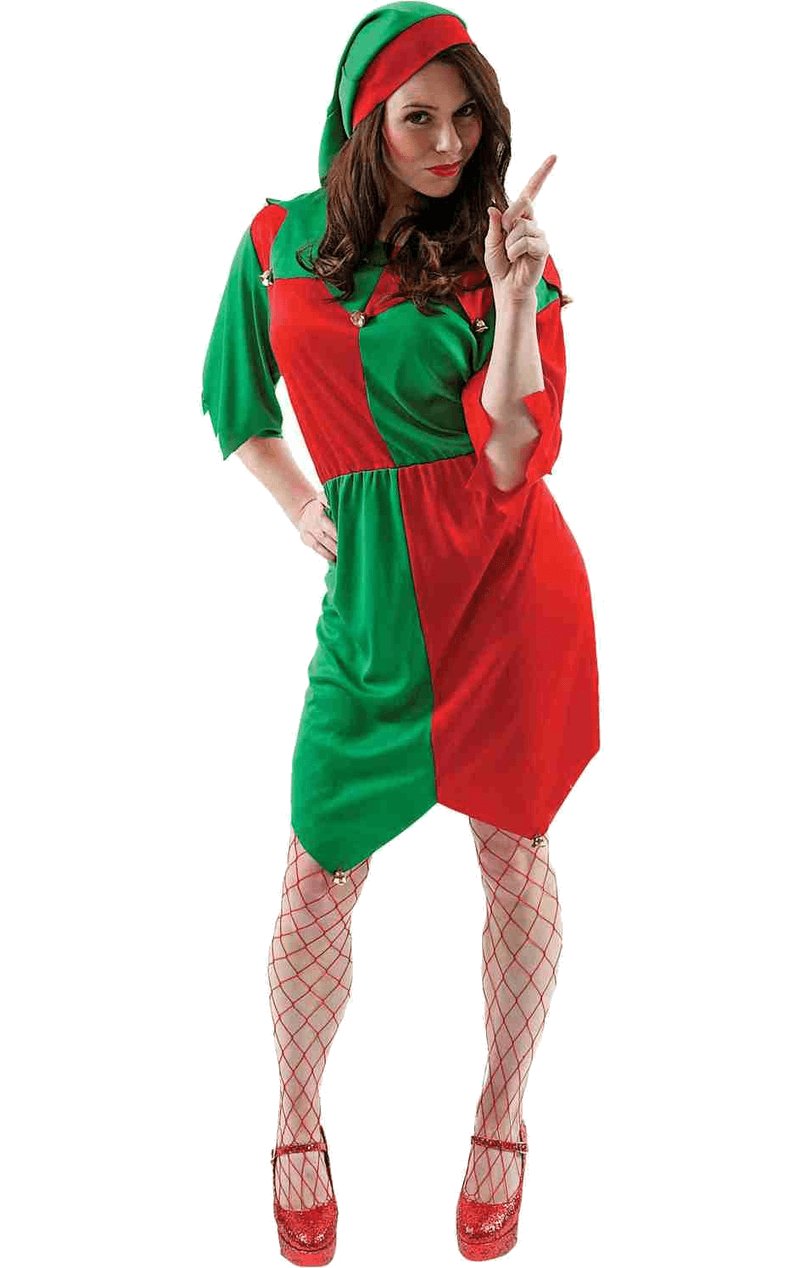 Womens Flirty Elf Costume - Simply Fancy Dress