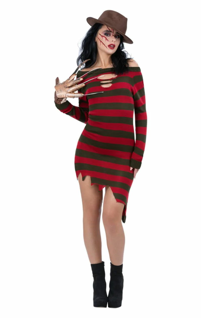 Womens Freddy Krueger Halloween Costume - Simply Fancy Dress