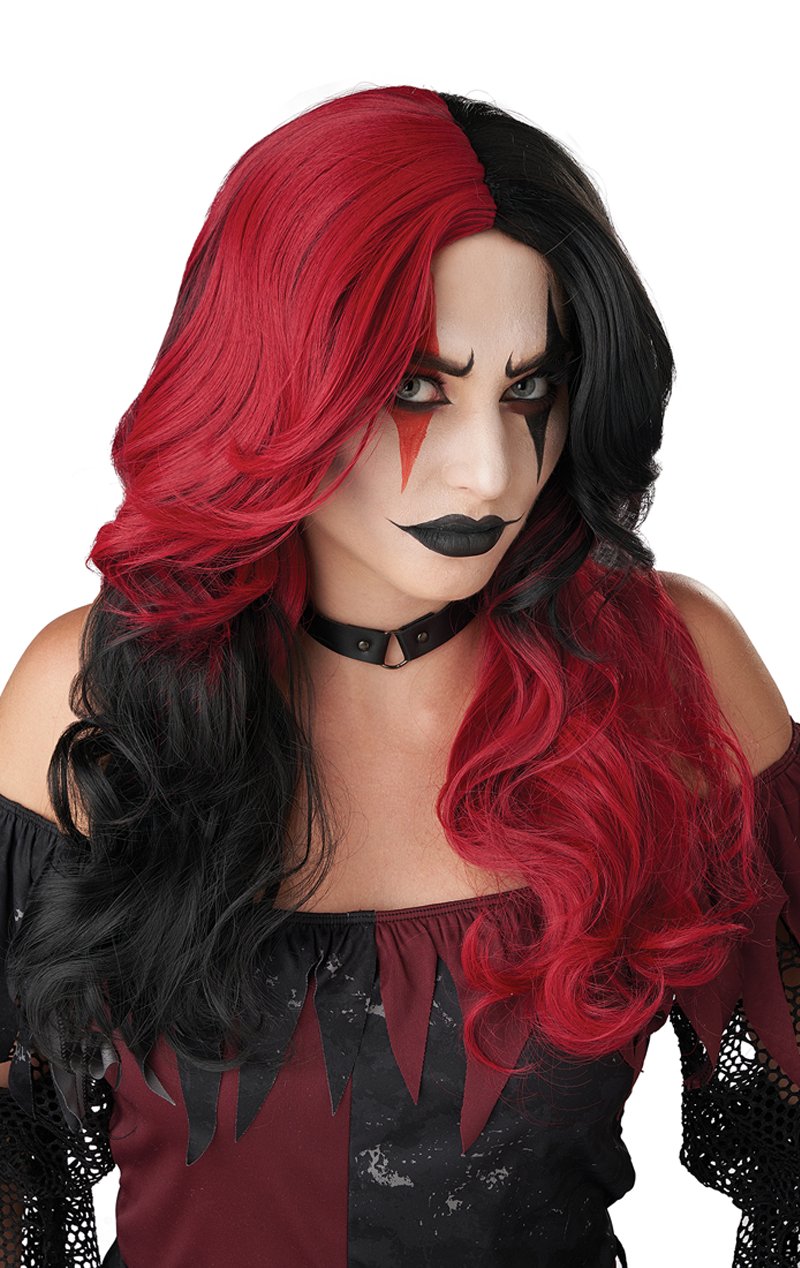 Cheap red halloween wigs clearance