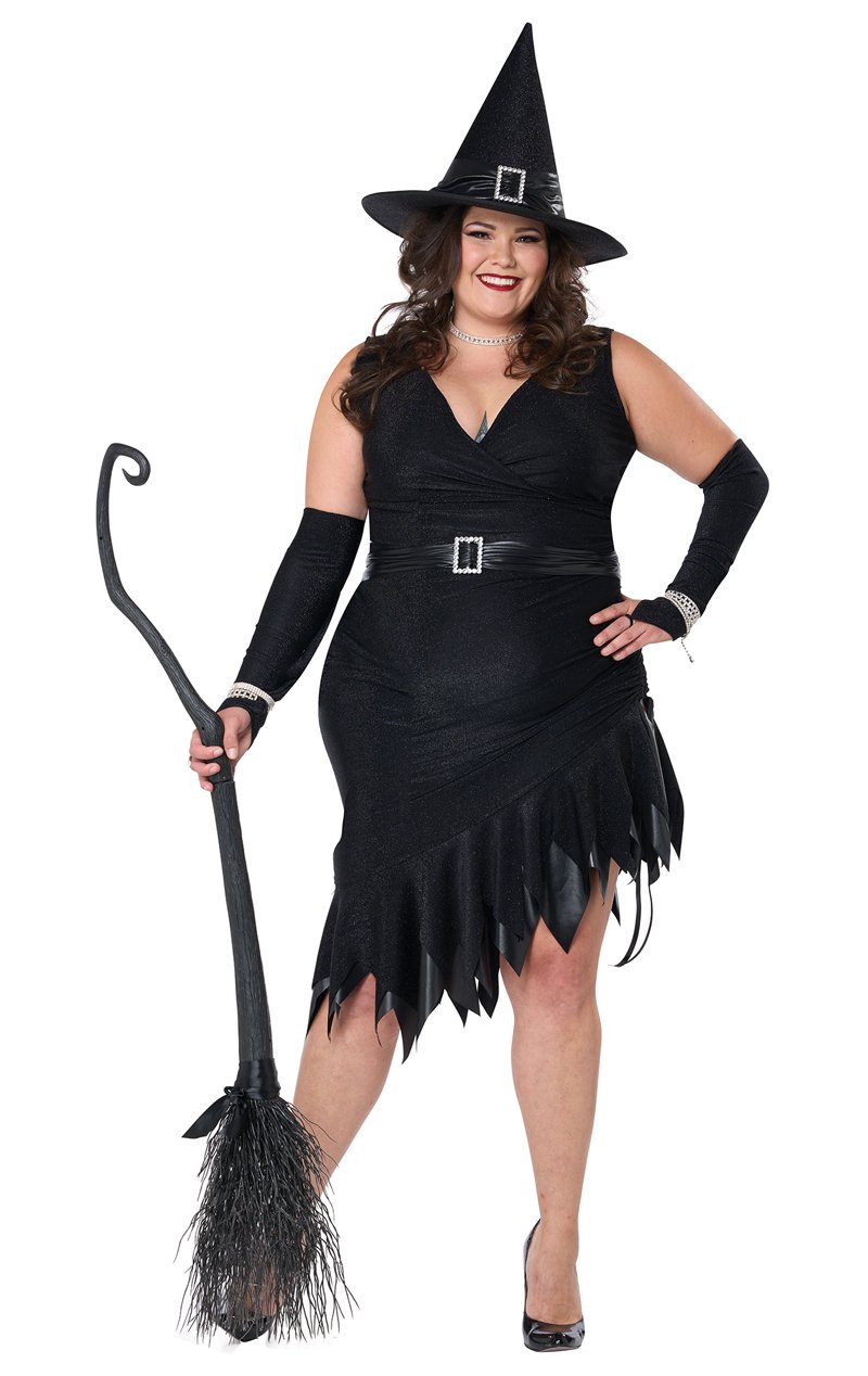 Womens Million Dollar Witch Plus Size Costume - Simply Fancy Dress
