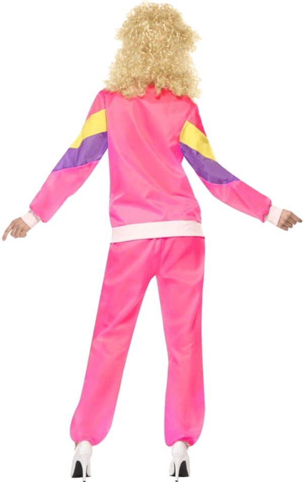 Womens Pink 80s Shell Suit Costume - Simply Fancy Dress