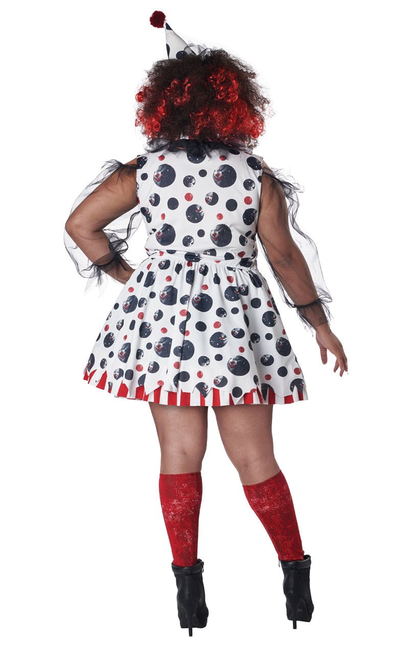 Womens Plus Size Twisted Clown Costume - Simply Fancy Dress