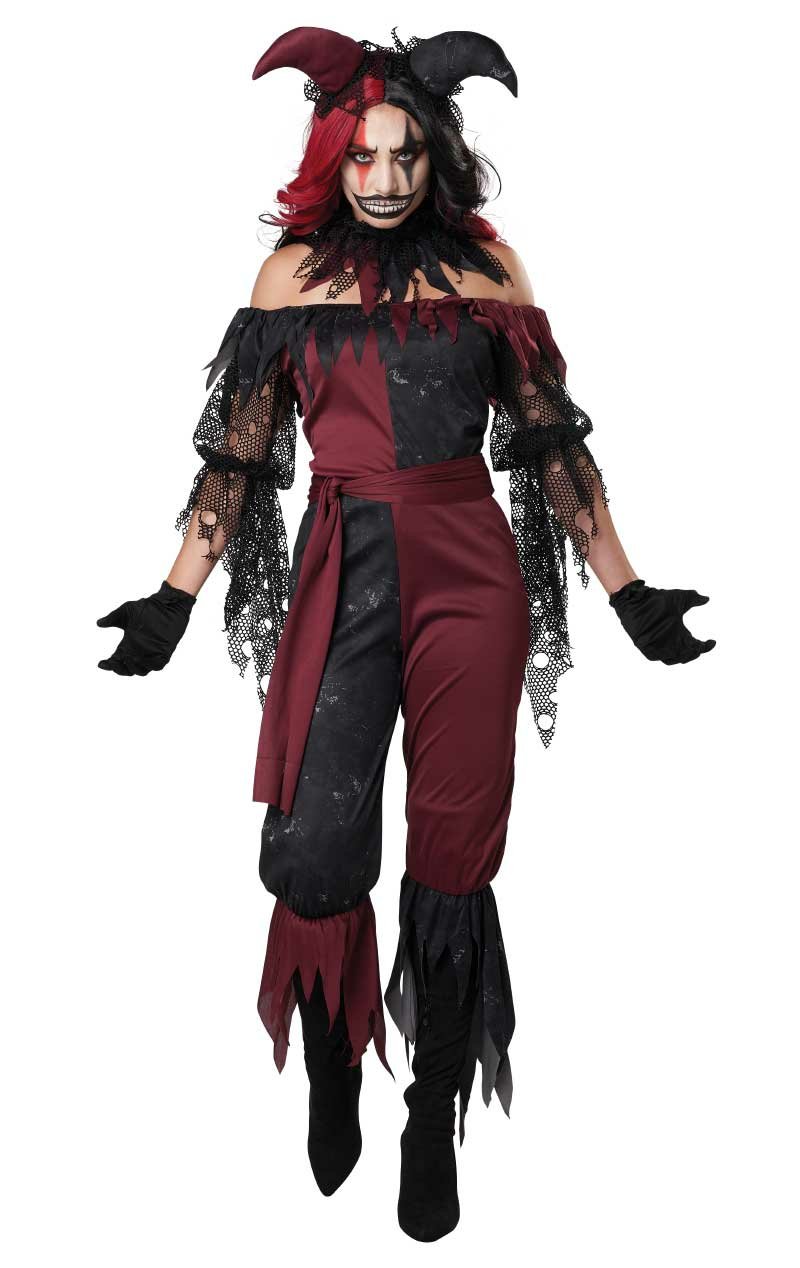 Womens Psycho Jester Costume - Simply Fancy Dress