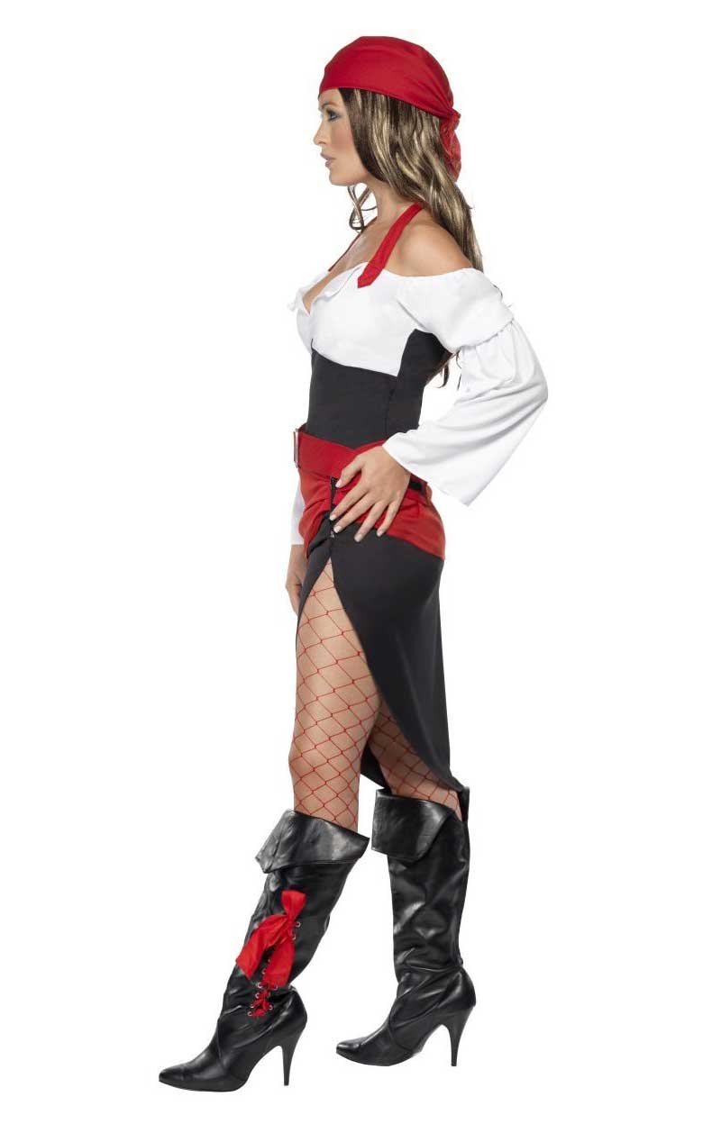 Womens Sassy Pirate Wench Costume - Simply Fancy Dress