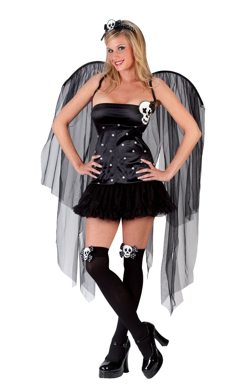Womens Skull Fairy Costume - Simply Fancy Dress