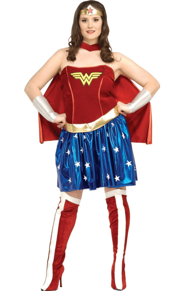 Wonder Woman Sexy Super Hero Costume (Plus Size) - Simply Fancy Dress