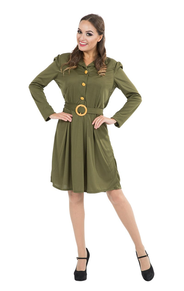 WW2 Womens 1940s Military Dress - Simply Fancy Dress