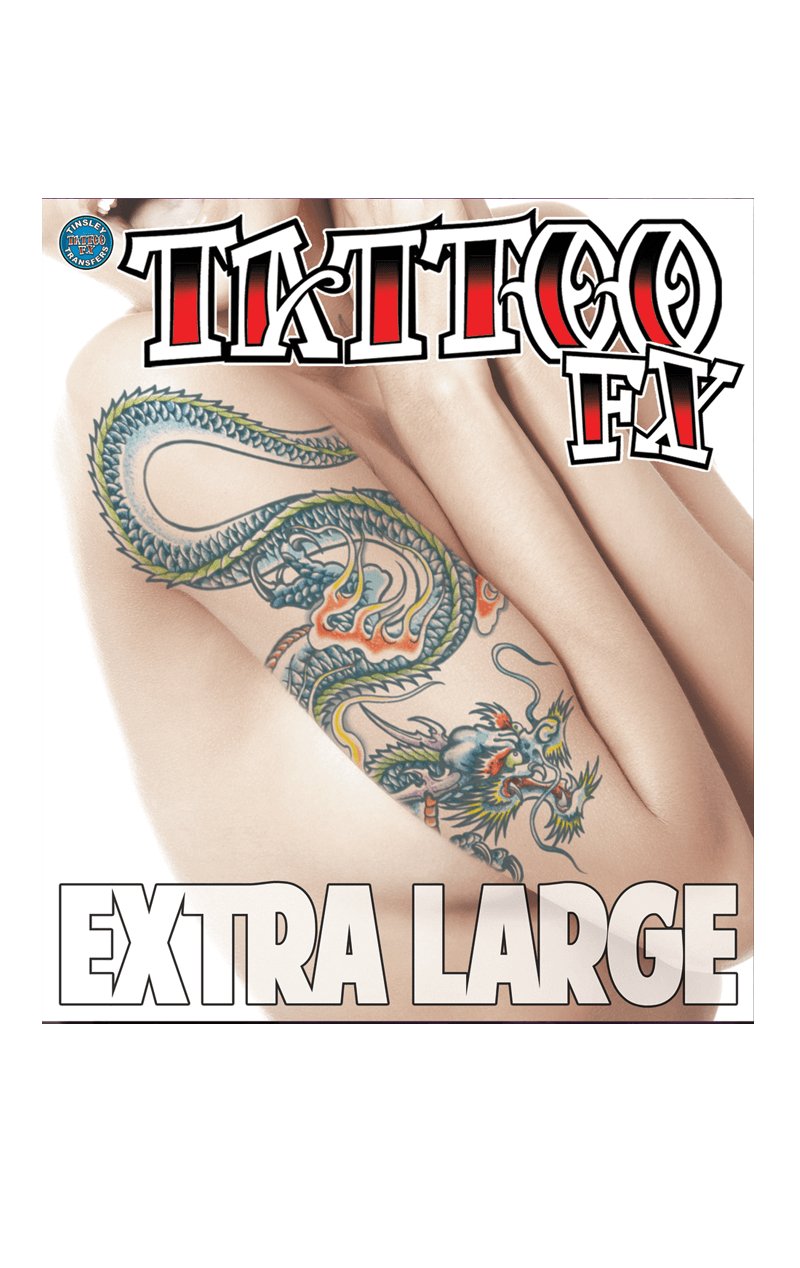 XL Dragon Temp Tattoo - Simply Fancy Dress