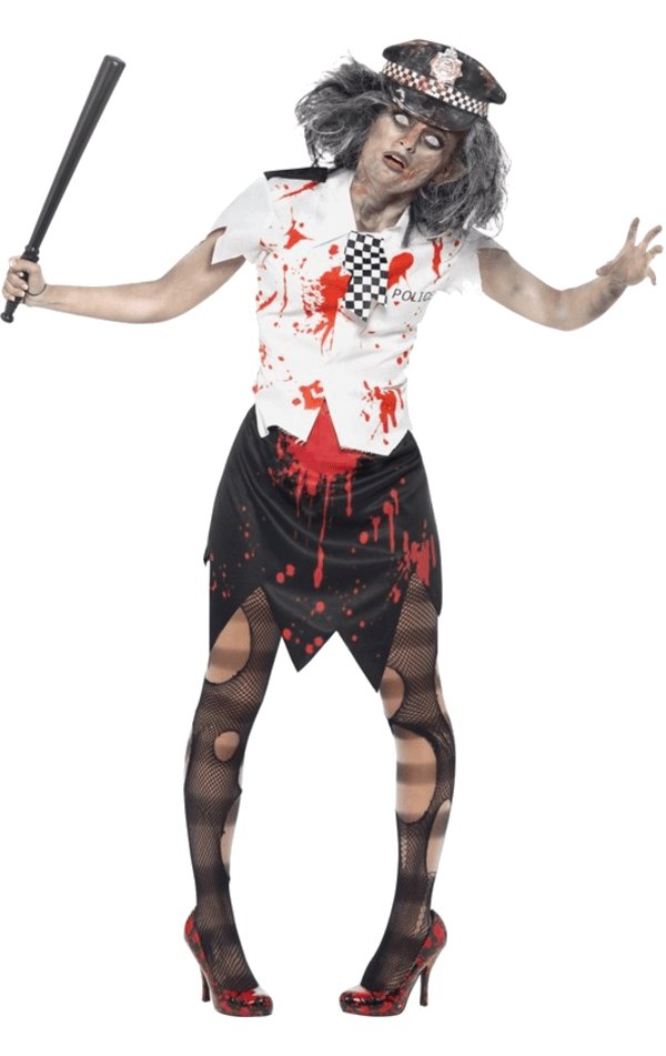 Zombie Policewoman Costume - Simply Fancy Dress